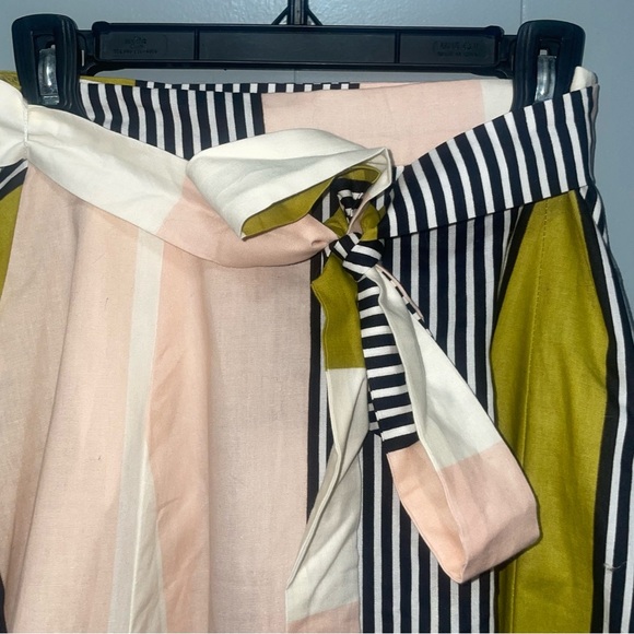 Modcloth x Collectif Eva Juicy Pink and Green Stripes Swing Skirt XXS - Picture 4 of 9